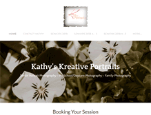 Tablet Screenshot of kathyskreativeportraits.com